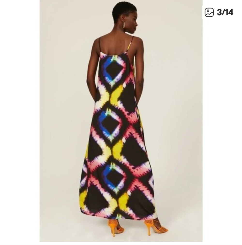 Colorful Geometric Midi Dress